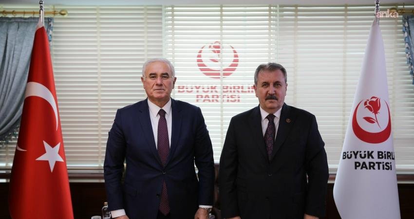 BBP Genel Başkanı Mustafa Destici, Kamu Başdenetçisi Mehmet Akarca ve