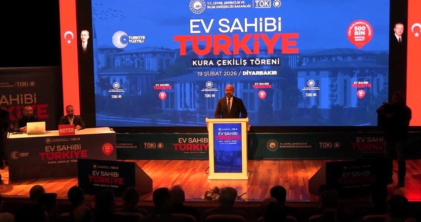 Diyarbakır’da, Toplu Konut İdaresi Başkanlığı’nın (TOKİ) 500 bin sosyal konut