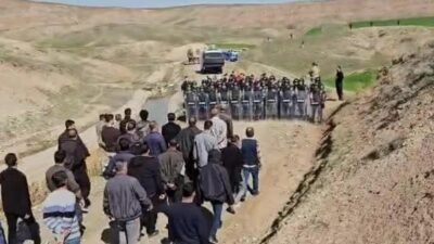 Diyarbakır’ın Sur ilçesine bağlı Kervanpınar köyünde mera alanına yapılmak istenen