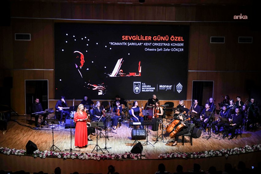 Ankara Büyükşehir Belediyesi’nden Sevgililer Günü’ne özel konser Ankara Büyükşehir Belediyesi Kent Orkestrası, Kocatepe Kültür Merkezi’nde 14 Şubat Sevgililer