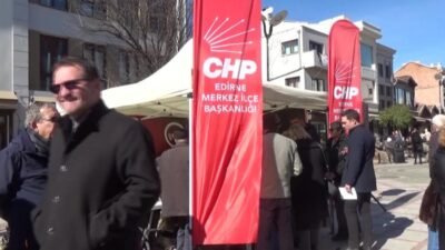 CHP Edirne Merkez İlçe Başkanlığı tarafından "Katlanmak zorunda değilsiniz" sloganıyla
