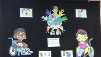 Edirne'deki Badem Çocuk Evi Kreş ve Gündüz Bakım Evi öğrencileri