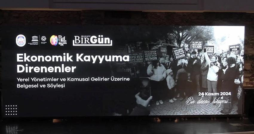 Efes Selçuk Belediye Başkanı Sengel: Onların amacı sadece gelire el koymak değil, benimle yurttaşın arasını bozmak "Ekonomik kayyuma direnenler” konulu söyleşide konuşan Efes Selçuk Belediye Başkanı