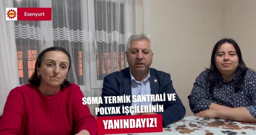 EMEP Genel Başkanı Aslan: “Soma ve Kınık maden işçilerinin mücadelesinin yanındayız” Emek Partisi (EMEP) Genel Başkanı Seyit Aslan, "İnsanca yaşama ve