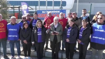 EMEP Genel Başkan Yardımcısı Selma Gürkan, 445 gündür grevde olan