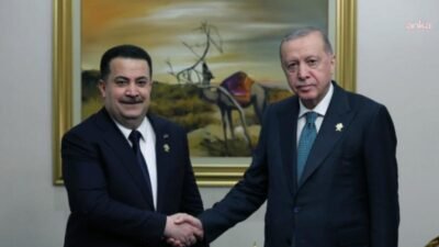 Cumhurbaşkanı Recep Tayyip Erdoğan, Irak Başbakanı Muhammed Şiya es-Sudani ile