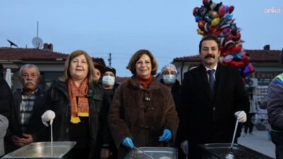 Eskişehir Büyükşehir Belediye (EBB) Başkanı Ayşe Ünlüce, Çifteler'de kurulan iftar