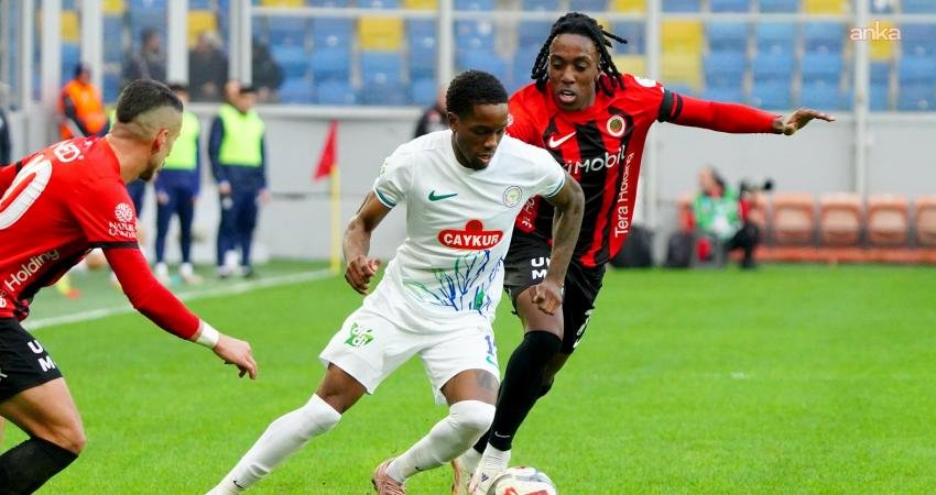 Gençlerbirliği, Çaykur Rizespor ile 2-2 berabere kaldı Trendyol Süper Lig'in 22. haftasında Gençlerbirliği, sahasında karşılaştığı Çaykur Rizespor