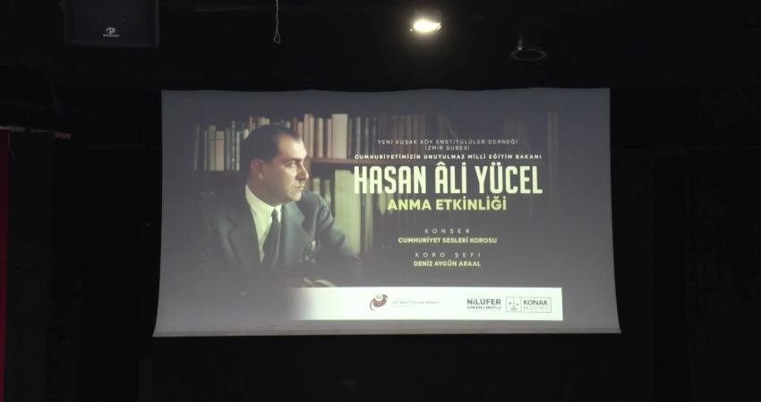 Hasan Âli Yücel Konak’ta anıldı Konak Belediyesi’nin Yeni Kuşak Köy Enstitülüler Derneği İzmir Şubesi'yle birlikte