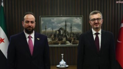 Cumhurbaşkanlığı İletişim Başkanı Burhanettin Duran, Suriye Enformasyon Bakanı Hamza el-Mustafa