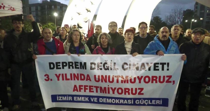 İzmir Emek ve Demokrasi Güçleri'nin, 6 Şubat 2023 depremlerinin üçüncü