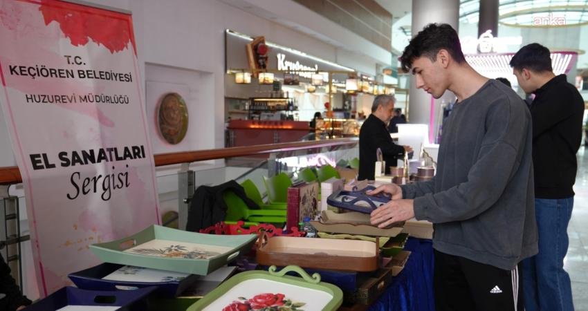 Keçiören Belediyesi Konukevi sakinleri, el emeği ürünlerini sergiledi Keçiören Belediyesi Konukevi'nde kalan vatandaşlara yönelik ücretsiz düzenlenen ahşap boyama