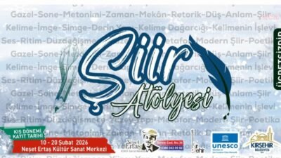 Kırşehir Belediyesi tarafından düzenlenen Şiir Atölyesi’nin 2026 Kış Dönemi kayıtları