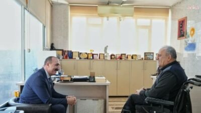 Konyaaltı Belediye Başkanı Cem Kotan, Türkiye Sakatlar Derneği Antalya Şubesi’ni