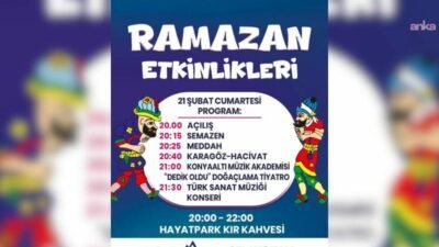 Konyaaltı Belediyesi, ramazan ayı boyunca meddahtan Hacivat Karagöz'e, doğaçlama tiyatro