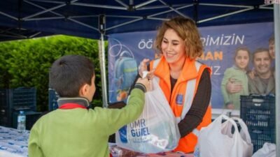 Kuşadası Belediyesi tarafından ihtiyaç sahibi ailelerin okula giden 6-14 yaş