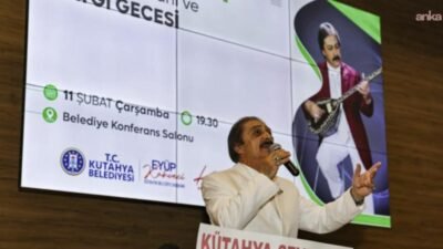Kütahya Belediyesi tarafından düzenlenen programda, halk müziği sanatçısı, folklor derlemeci