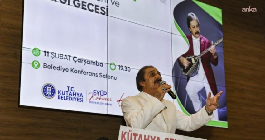 Kütahya Belediyesi tarafından düzenlenen programda, halk müziği sanatçısı, folklor derlemeci