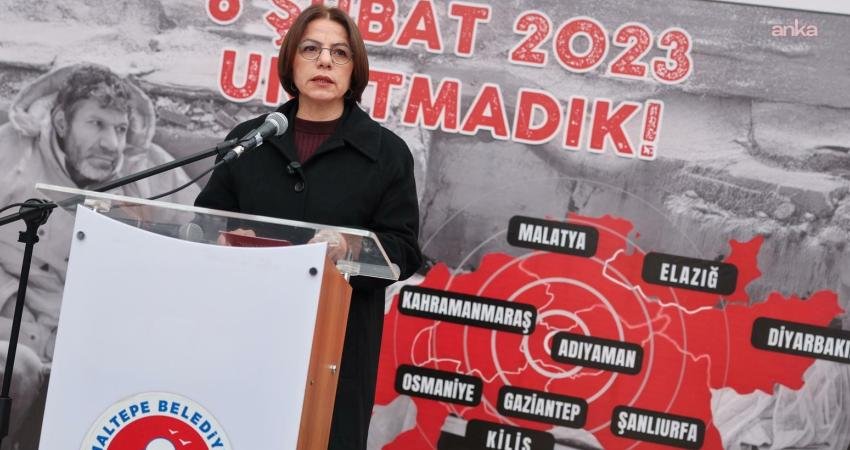 6 Şubat depremlerinde hayatını kaybeden yurttaşlar Maltepe Belediyesi tarafından düzenlenen