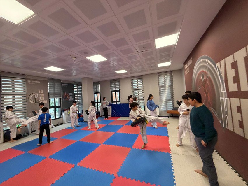 Mamak’ta taekwondo öğrencileri kuşak sınavına girecek Mamak Belediyesi Altınevler Gençlik Merkezi’nde eğitim alan taekwondo kursiyerleri, 8