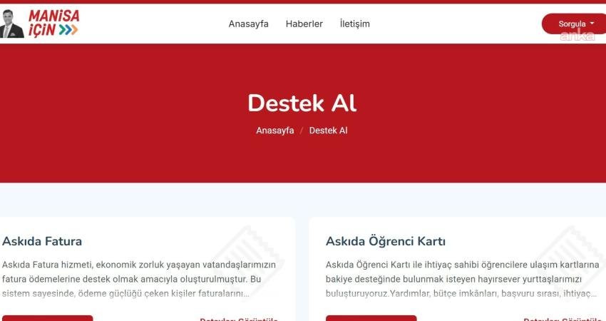Manisa Büyükşehir Belediyesi’nden dijital dayanışma: “Askıda Fatura” uygulaması hayata geçti Manisa Büyükşehir Belediyesi, sosyal dayanışmayı dijital ortama taşıyan “Senin İçin”
