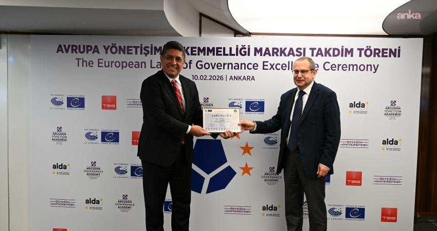 Manisa Büyükşehir Belediyesi, Avrupa Konseyi tarafından verilen Avrupa Yönetişim Mükemmelliği