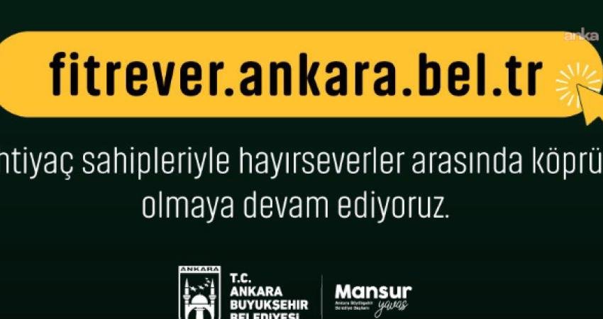 Mansur Yavaş Ramazan için dayanışma kampanyasını duyurdu: ‘Fitre/Fidye Ver’ kampanyamızı bu Ramazan ayında da başlatıyoruz Ankara Büyükşehir Belediye Başkanı Mansur Yavaş, Ramazan ayı kapsamında "Fitre/Fidye