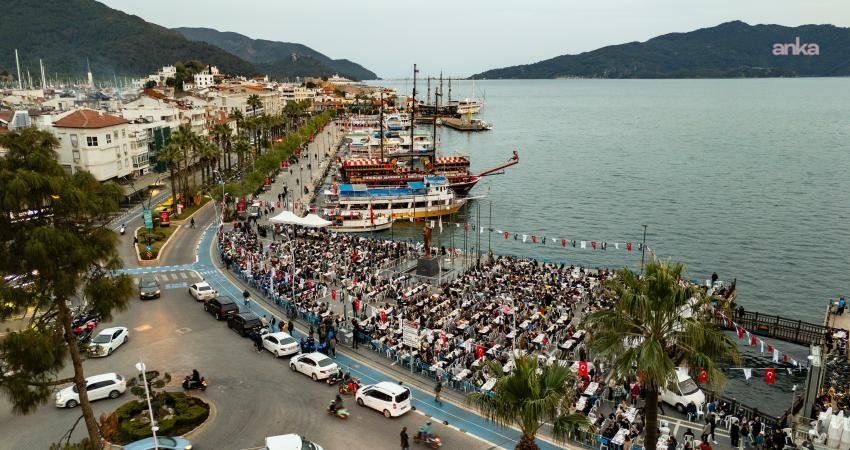Marmaris Belediyesi, ramazan ayı boyunca merkeze uzak mahallelerde iftar sofraları