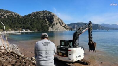 Marmaris Belediyesi, olumsuz hava koşulları ve kuvvetli dalga hareketleri nedeniyle