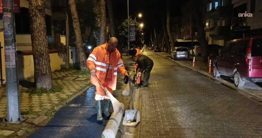 Milas Belediyesi ekipleri, ilçede beklenen şiddetli yağış öncesinde sahada yoğun
