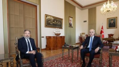 Türkiye Büyük Millet Meclisi Başkanı Numan Kurtulmuş, Diyanet İşleri Başkanı Safi