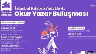 İstanbul Büyükşehir Belediyesi Kültür AŞ’ye bağlı İstanbul Kitapçısı, şubat ayında