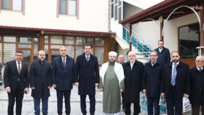 Saadet Partisi Genel Başkanı Mahmut Arıkan, Reyhani Vakfı Başkanı Feyzullah Konyevi