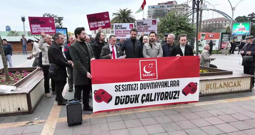 Saadet Partisi Giresun’da, 6 Şubat depremlerinde hayatını kaybedenleri andı Saadet Partisi Giresun İl Başkanlığı, 6 Şubat depremlerinin 3. yılında