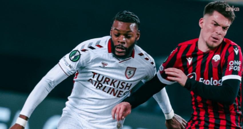 Samsunspor, UEFA Konferans Ligi Play-Off turu ilk maçında Shkendija'yı deplasmanda