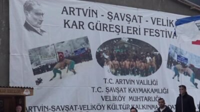 Artvin’in Şavşat ilçesinde bu yıl 29’uncusu düzenlenen “Kar Üstü Karakucak