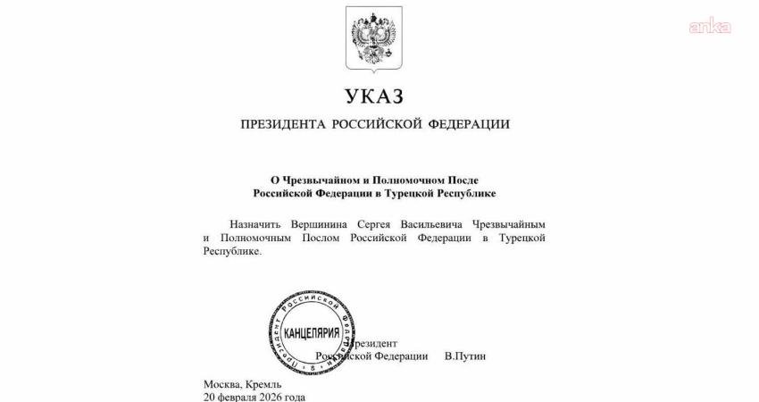 Rusya Devlet Başkanı Vladimir Putin, daha önce Rusya Dışişleri Bakan