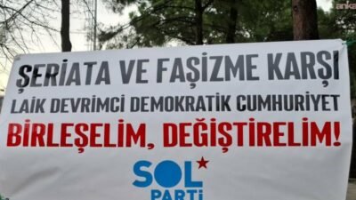 Sol Parti, Balıkesir’in Gömeç ilçesinde iki parti üyesinin, “Laik Demokratik