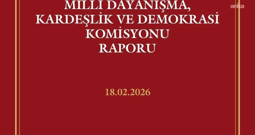 Süreç komisyonunun ortak raporu TBMM’nin internet sitesinden yayımlandı Milli Dayanışma Kardeşlik ve Demokrasi Komisyonu'nda okunarak oylanan ve 47