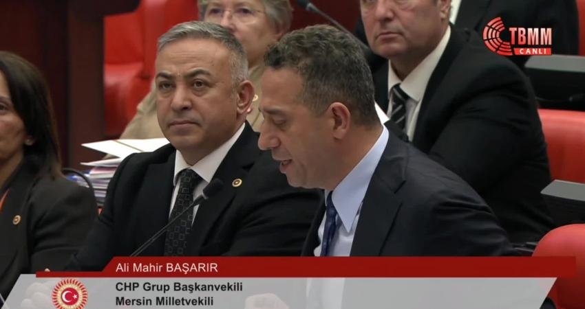 CHP Grup Başkanvekili Ali Mahir Başarır, "TÜİK ve İçişleri Bakanlığı
