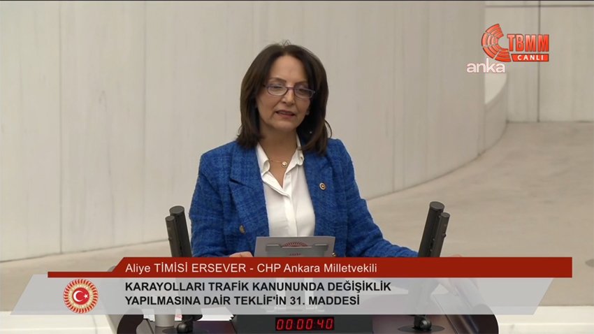 TBMM Genel Kurulu'nda görüşmeleri devam eden Karayolları Trafik Kanununda Değişiklik