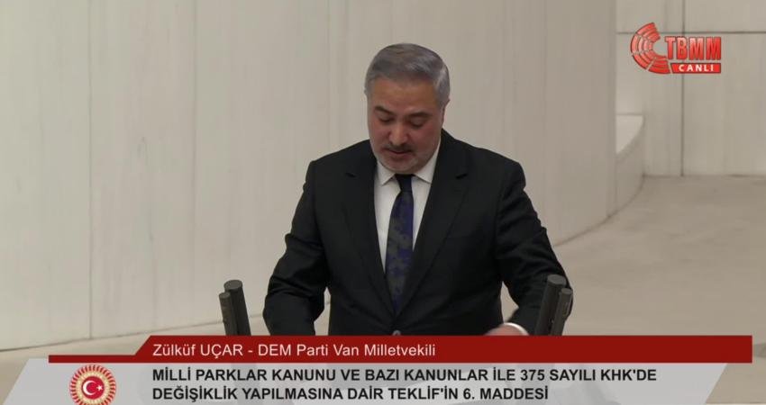 TBMM Genel Kurulu'nda Milli Parklar Kanunu ve Bazı Kanunlar ile 375