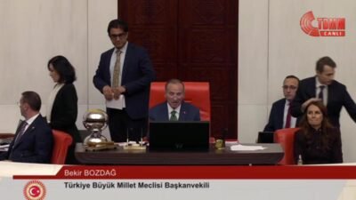 TBMM Genel Kurulu’nda Milli Parklar Kanun Teklifi’nin görüşmeleri sırasında muhalefet