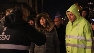 Tekirdağ Büyükşehir Belediyesi ve TESKİ ekipleri, yoğun yağışlar nedeniyle Çorlu'da