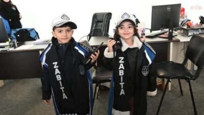 Şehit Halil Tuna Akgöz Anaokulu öğrencileri, meslek tanıtım programı kapsamında