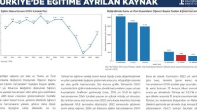 Toplum Çalışmaları Enstitüsü tarafından yayımlanan “Türkiye’de Eğitime Ayrılan Kaynak” başlıklı