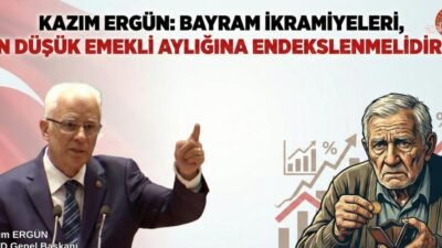 Türkiye Emekliler Derneği (TÜED) Genel Başkanı Kazım Ergün, emeklilere ödenen