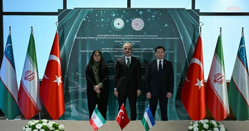 Ulaştırma ve Altyapı Bakanı Abdulkadir Uraloğlu, İran ve Özbekistanlı mevkidaşlarıyla