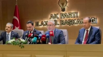 Çalışma Ve Sosyal Güvenlik Bakanı Vedat Işıkhan Elazığ’a geldi. Bakan