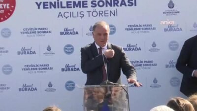 Yenilenen Bakırköy Cevizlik Parkı’nın açılışı için düzenlenen törende konuşan İBB